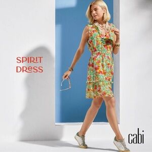 CAbi Spirit Floral Mini Dress Size Small